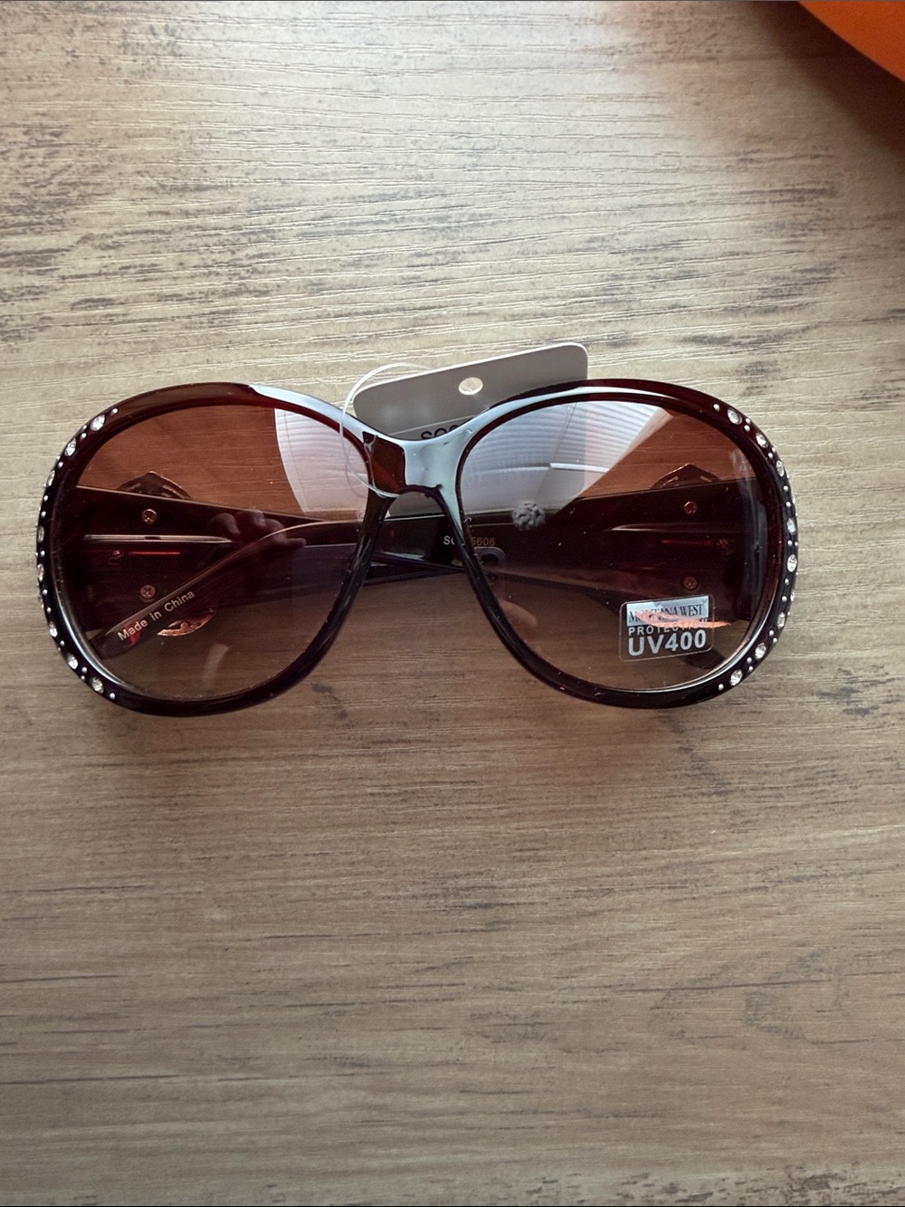 NWT Montana West Women's Oversized Sunglasses Faux Turquoise flower
